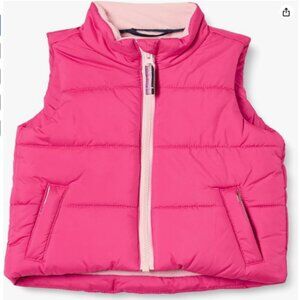 Amazon Essentials Girls and Toddlers' Heavyweight Puffer Vest Pink